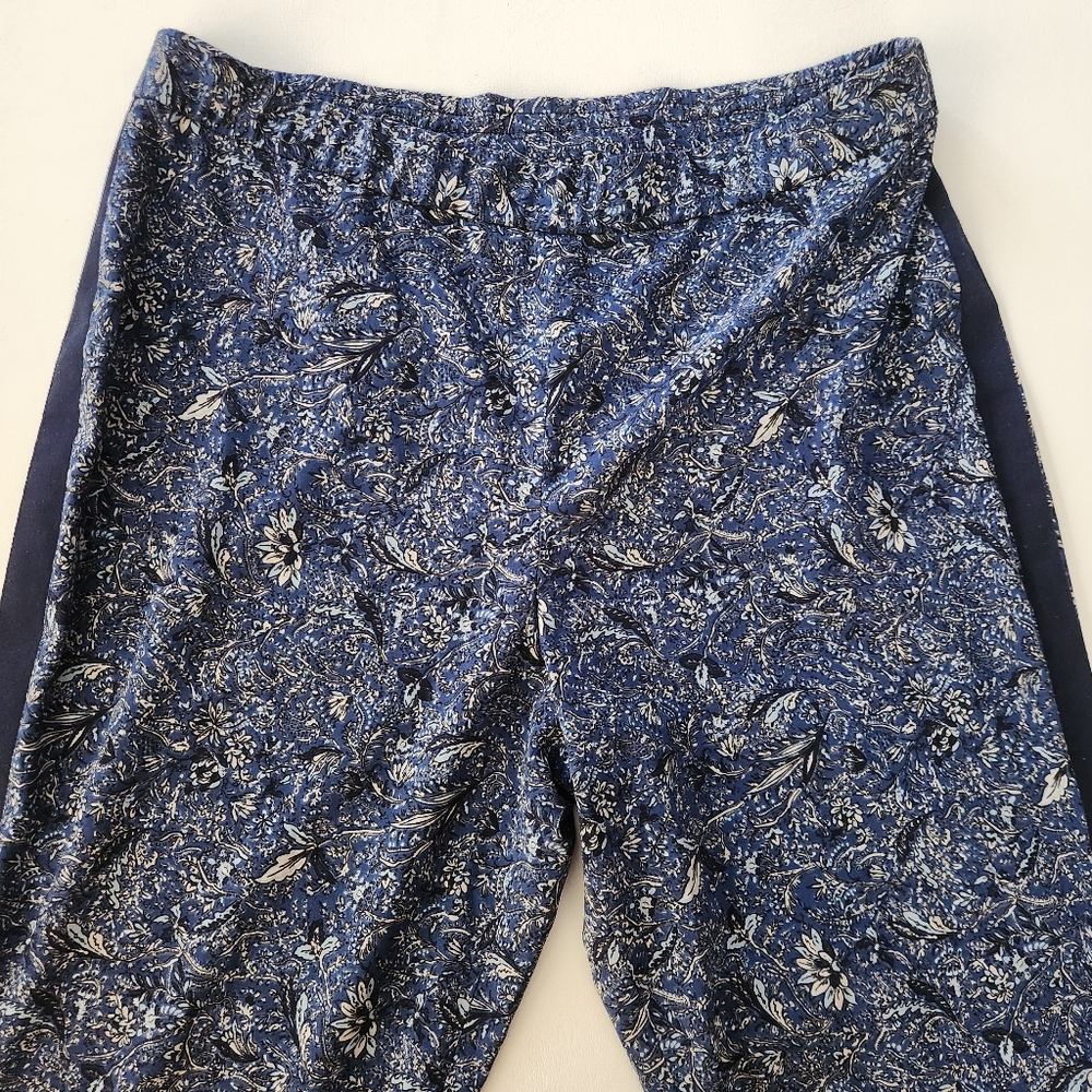 DENNIS by Dennis Basso Blue Paisley Trousers